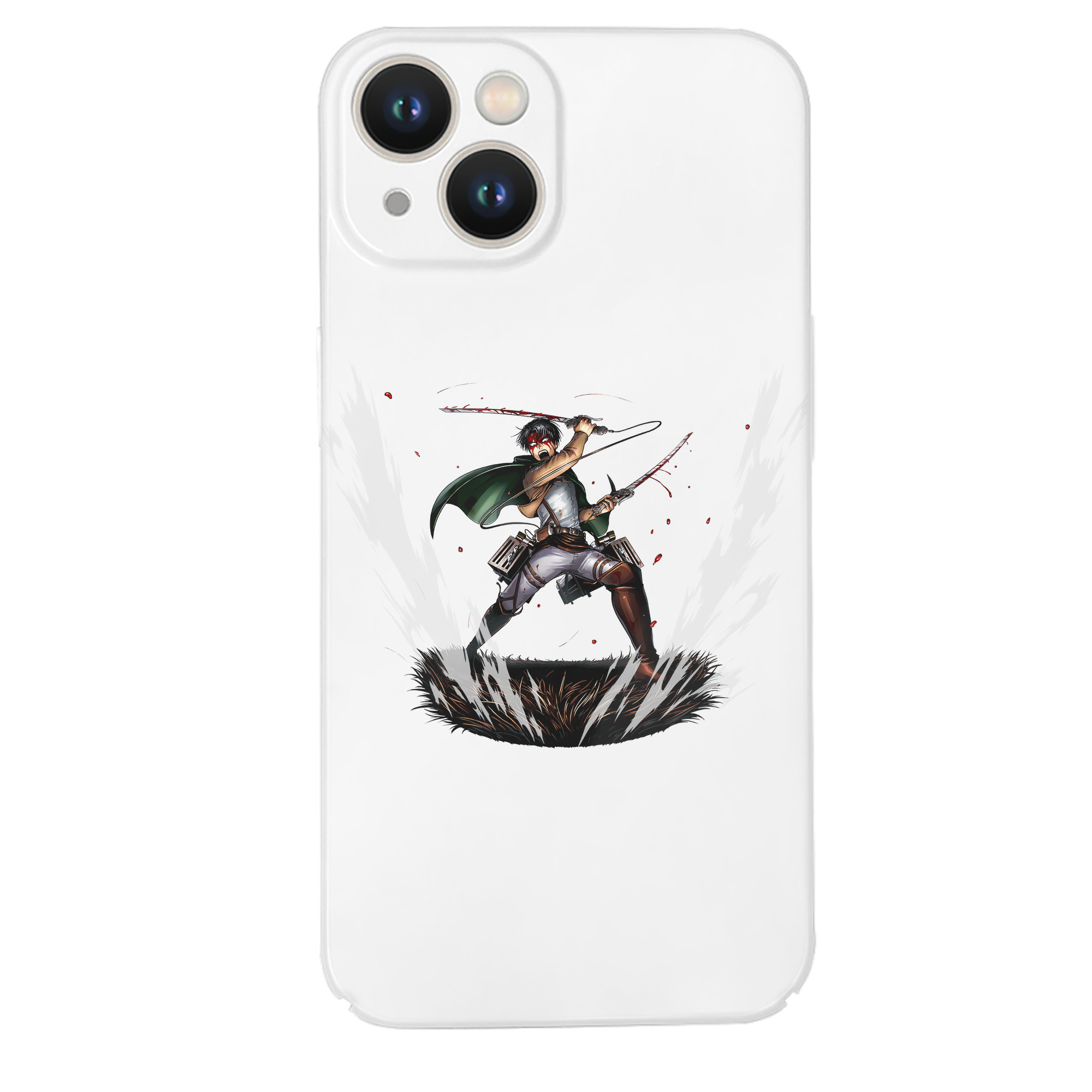 （画像用） 進撃の巨人 リヴァイ·アッカーマン Attack on Titan Levi Ackerman 【iPhone 14シリーズ対応】ハードケース